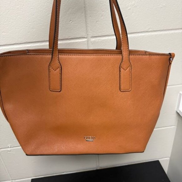 Guess Merrick Carryall Handbag Cognac Color - Picture 6 of 6
